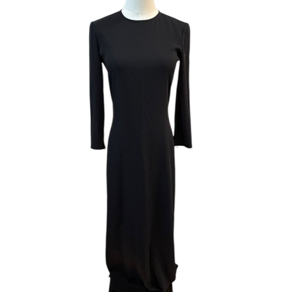 Giorgio Armani Black Label Black Long Sleeve Maxi Dress Size 38 (US 4–6) – EUC